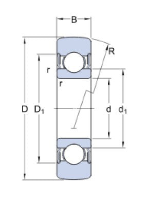 SKF 361203 R kullagerrulle