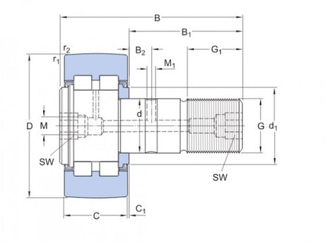 SKF PWKR 80.2RS avtagbar remskiva