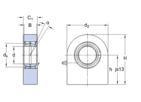 SKF SCF 35 ES universalkopphuvud