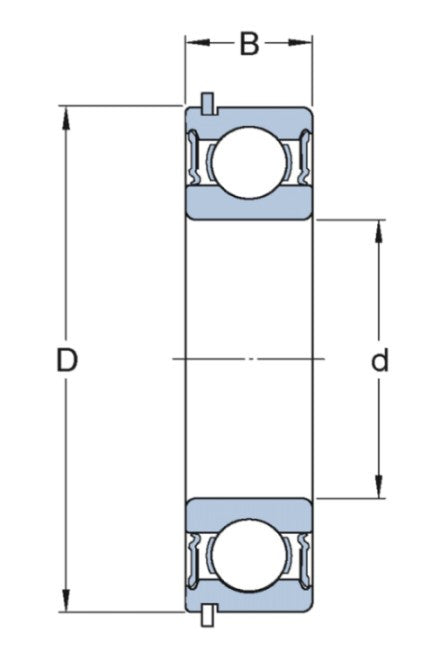 SKF 6006-2RS1NR kullager