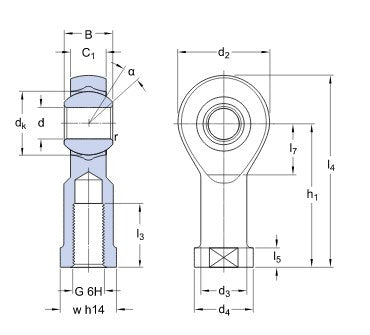 SKF SILKB 10 F ledad huvud