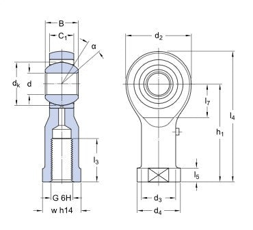 SKF SIKAC 12 M universalkopplingshuvud