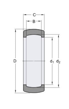 SKF RIS 208 A gummilager ring