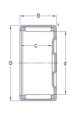 SKF BK 0609 nållager