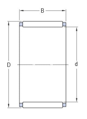 SKF K 3x5x7 TN nållåsning