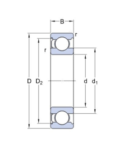 SKF 6202-ZTN9/LT kullager