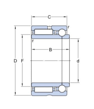 SKF NKIB 5912 kombinerat nållager