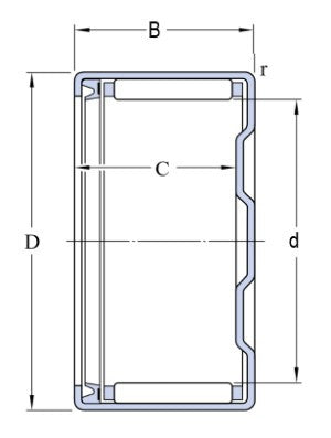 SKF BK 2518 RS nållager