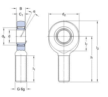 SKF SA 6 E ledad ledhuvud