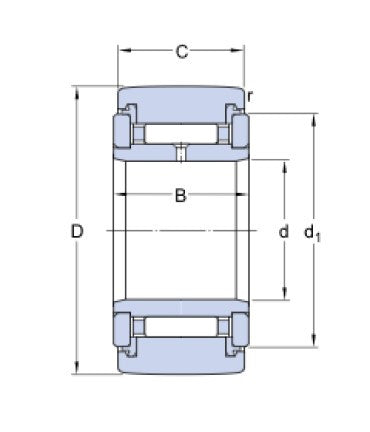 SKF NATR 20 PPXA stödlina