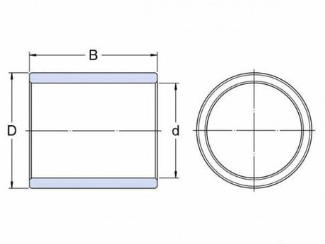 SKF PSM 253220 A51 bärlager, sintrat brons