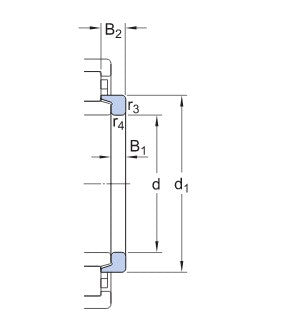 SKF HJ 309 EC axial glidring