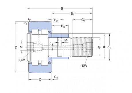 SKF PWKRE 90.2RS avdragare