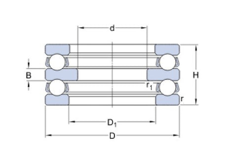SKF 52204 axiallyld kullagerskål