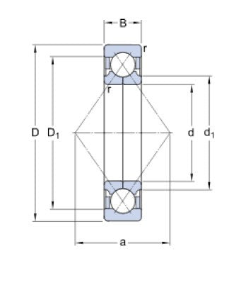 SKF QJ 310 MA fyrlägeslager