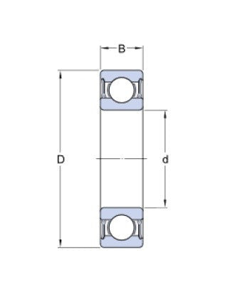 SKF 61813-2RZ kulledslager