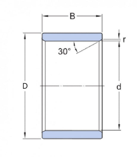 SKF LR 25X30X12.5 lagerring