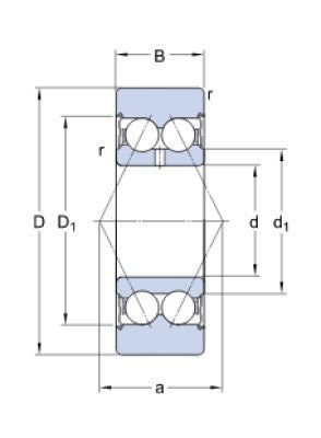 SKF 305703 C-2Z lagerringhjul