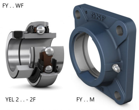 SKF FY 1. WF flänsad lagerenhet