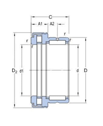 SKF NKXR 30 Z kombinerat nållager
