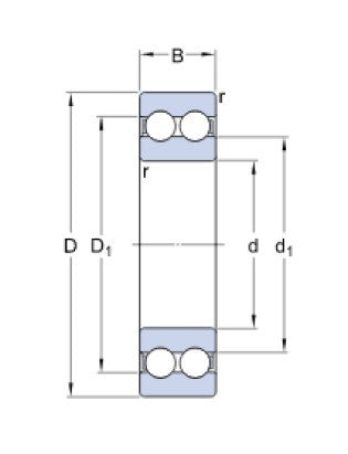 SKF 4213 ATN9 kulledslager