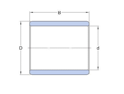 SKF PWM 708070 glidlager av armerade fibrer