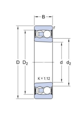 SKF 2209 E-2RS1KTN9 svivelkullager