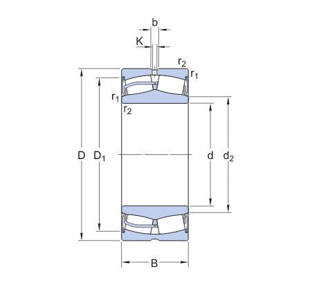 SKF 23036-2CS5K/VT143 kullager