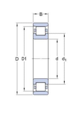 SKF N 315 ECP rullager