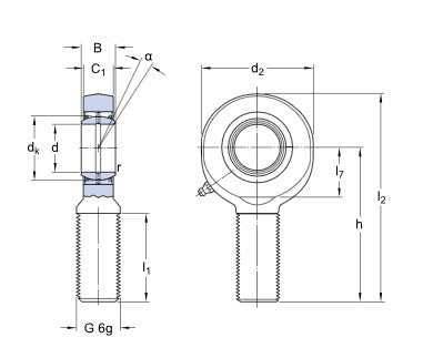 SKF SA 30 ES-2RS kulledshuvud